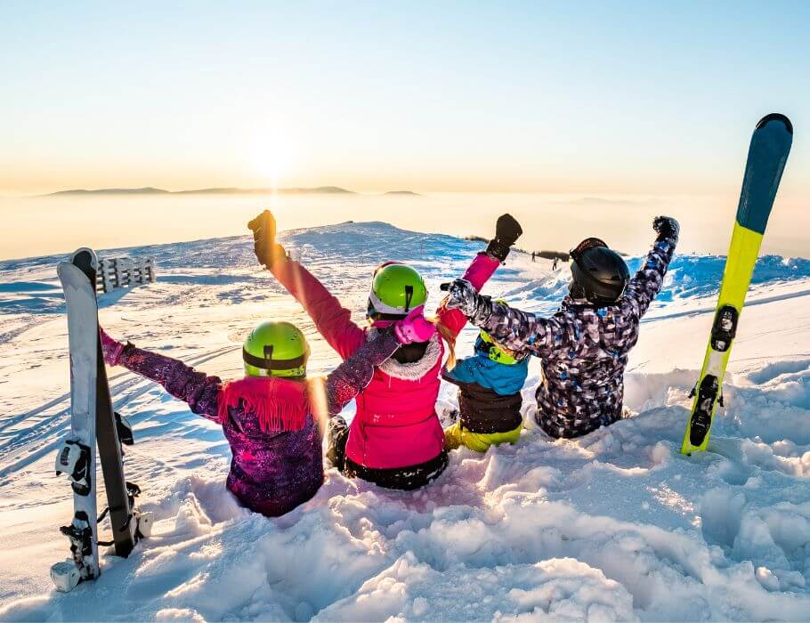 výběr lyží a lyžáků pro děti