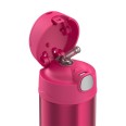 Dětská termoska Thermos s brčkem Pink - 355 ml