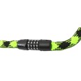 Řetězový zámek MAX1 Twist kódový 3,2x1200 mm zeleno/černý