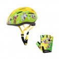 Dětská cyklistická helma Etape REBEL žlutá/zelená