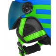 Dětská lyžařská helma Etape RIDER PRO, modrá/zelená mat