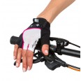 Cyklistické rukavice dámské Etape AMBRA, bílá/růžová