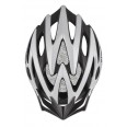 Cyklistická helma Etape BIKER, stříbrná/černá mat