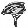 Cyklistická helma Etape BIKER, stříbrná/černá mat