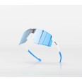 Sportovní sluneční brýle 4K BEAT RACE White Blue Photochromatic 25