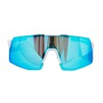 Sportovní sluneční brýle 4K BEAT RACE White Blue Photochromatic 25