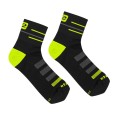 Etape – ponožky SOX, černá/žlutá fluo