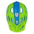 Etape – dětská cyklistická přilba HERO, zelená/modrá mat
