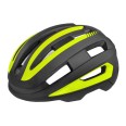 Etape – cyklistická přilba TAKE-OFF, černá/žlutá fluo mat