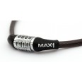 zámek lanko MAX1 650x8 mm černý kódový