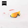Sportovní sluneční brýle 4K MIRADOR Zeiss, White red, Red Mirror 25