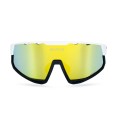 Sportovní sluneční brýle 4K MIRADOR Matt Shiny white, gold mirror 25