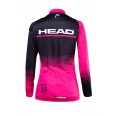 Cyklistický dres/bunda  HEAD TEAM dámský černá/růžová