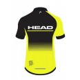 Cyklistický dres  HEAD TEAM Dětský černá/žlutá