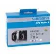 Pedály SHIMANO PD M520 stříbrné s kufry SM-SH51