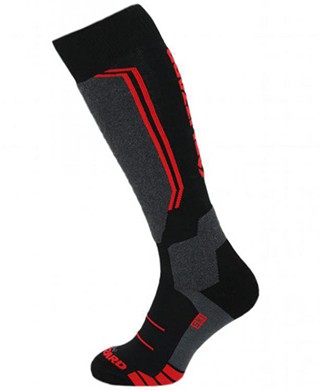 lyžařské ponožky BLIZZARD Allround wool ski socks, black/red