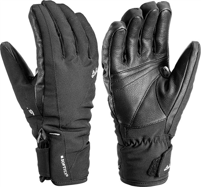 Dámské lyžařské rukavice Leki Cerro S, black