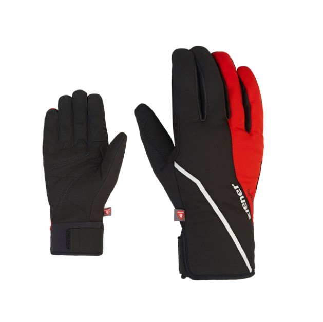 Běžkové rukavice Ziener ULTIMO black/red