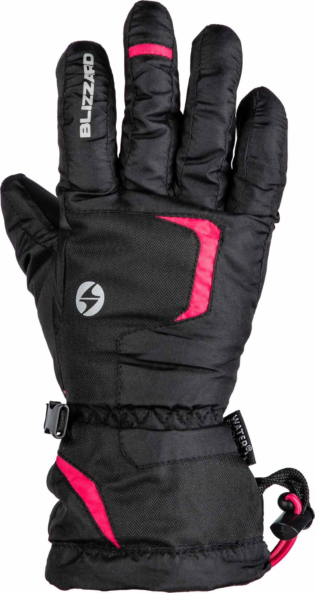 lyžařské rukavice BLIZZARD Reflex junior ski gloves, black/pink ...
