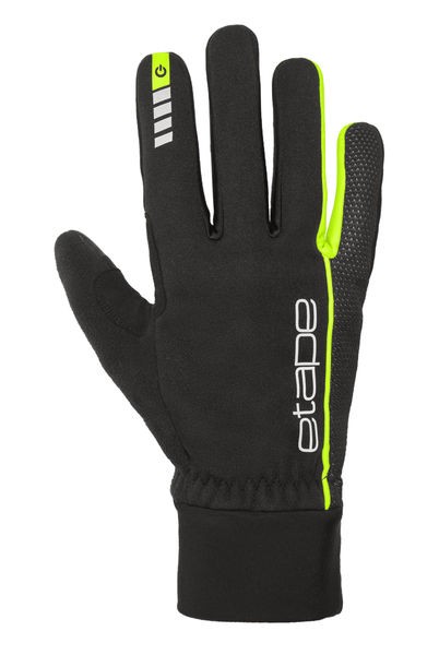 Etape – rukavice PEAK WS+, černá/žlutá fluo - M