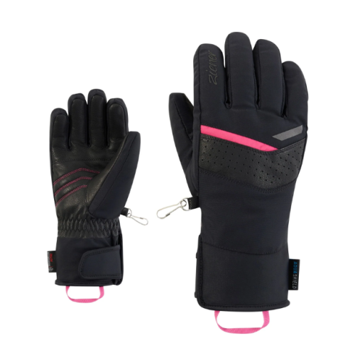Lyžařské rukavice Ziener KJARTA AS® AW Lady Black Pop Pink
