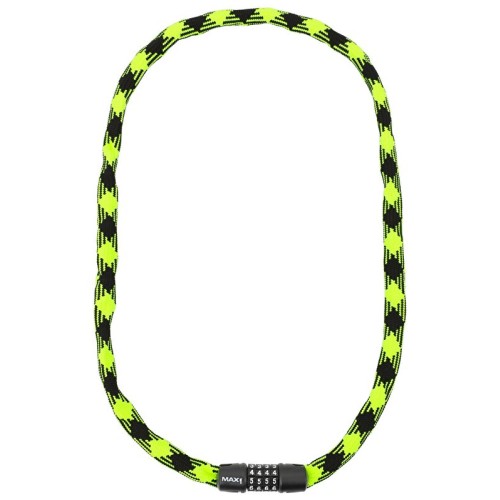 Řetězový zámek MAX1 Twist kódový 3,2x1200 mm zeleno/černý