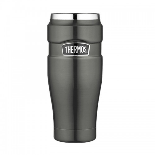 Thermos vodotěsný termohrnek - metalicky šedá 470ml