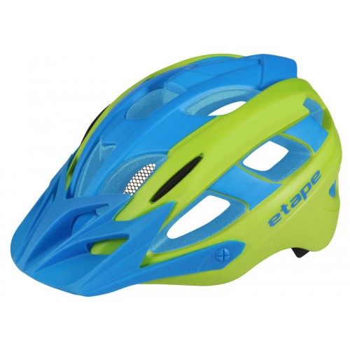 Dětská cyklistická helma Etape HERO modrá/zelená
