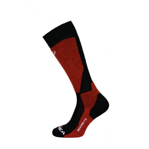 lyžařské ponožky TECNICA Merino 70 ski socks, black/red