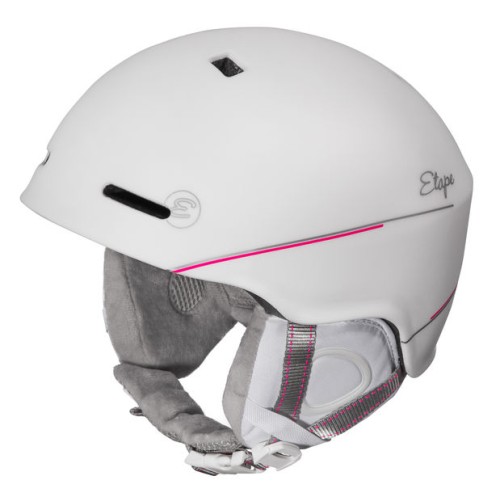 Dětská lyžařská helma Etape CORTINA, bílá/růžová mat