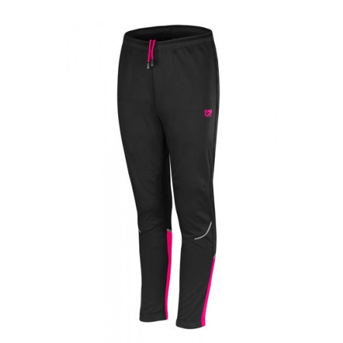 Sportovní dětské volné kalhoty Etape  SNOW WS černá/růžová