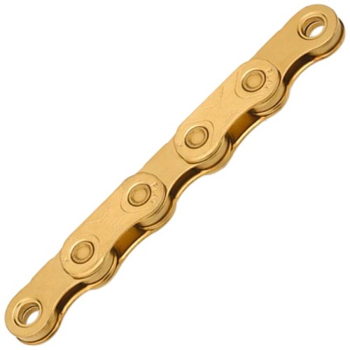 Řetěz KMC X Flattop Gold Ti N 126 článků v krabičce, úprava WAX