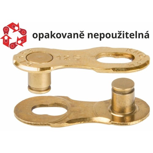 Spojka řetězu KMC 12NR Ti-N Gold