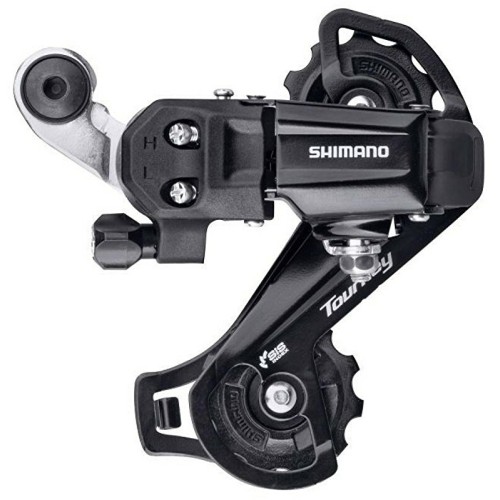 Měnič SHIMANO Tourney RD-TY200GS, 6/7 speed bez háku, dlouhé vodítko černý