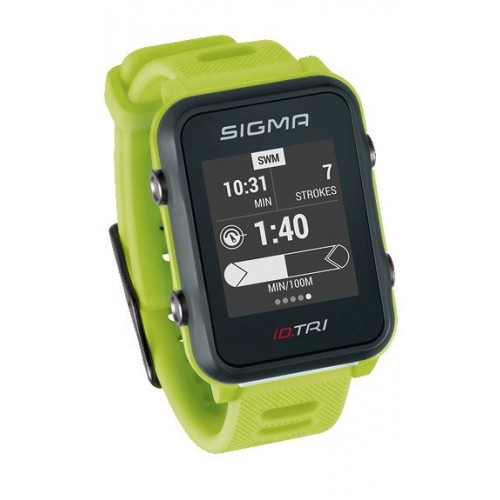 chytré hodinky SIGMA iD.TRI Basic neon zelené