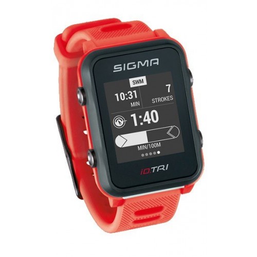 chytré hodinky SIGMA iD.TRI Basic červené