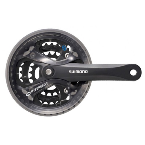 Kliky SHIMANO Acera FC-M361 175 mm, 48-38-28 zubů, černé, s krytem řetězu, čtyřhran, v kra