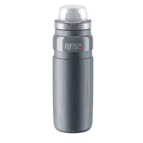 Cyklistická láhev ELITE Fly Tex MTB 0,75l šedá