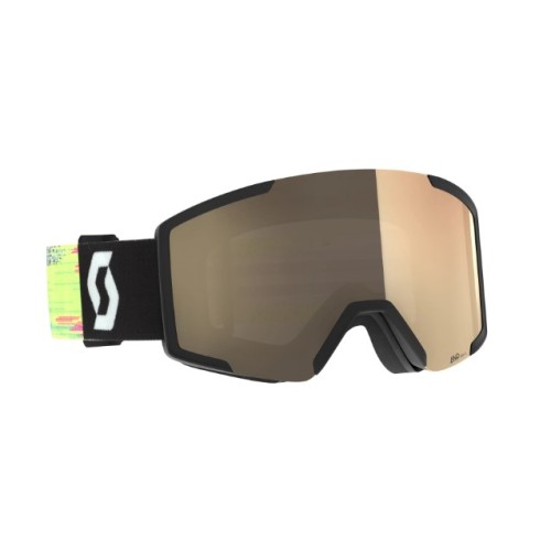 Lyžařské brýle Scott SHIELD LS Black/Neon Yellow Light Sensitive AMP LS Bronze Chrome