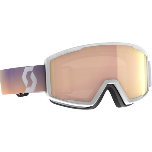 Lyžařské brýle SCOTT FACTOR PRO White/Soft Pink AMP. Rose Chrome
