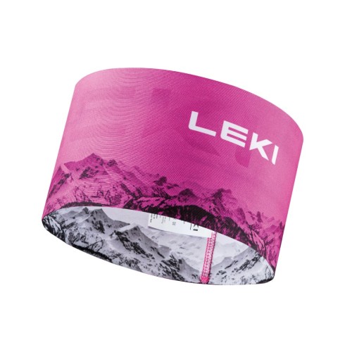 Čelenka Leki XC HEADBAND neon pink - white