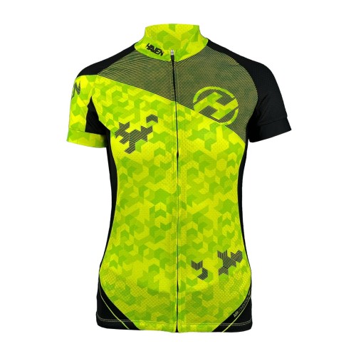 Dámský cyklistický dres Haven Singletrail Neo women black/green