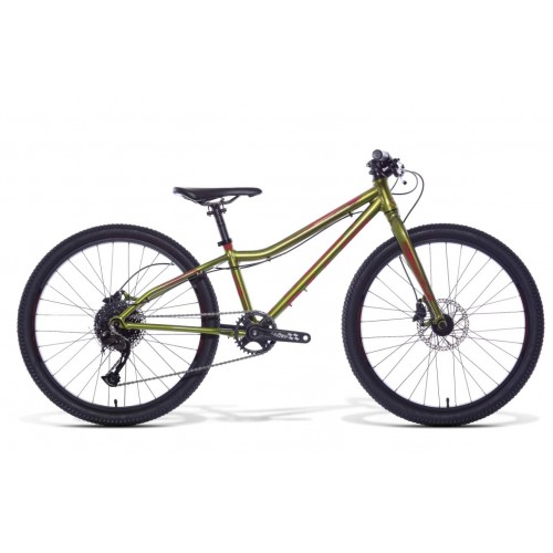 dětské kolo AMULET 24 Youngster, olive metalic/dark brown shiny, 2022