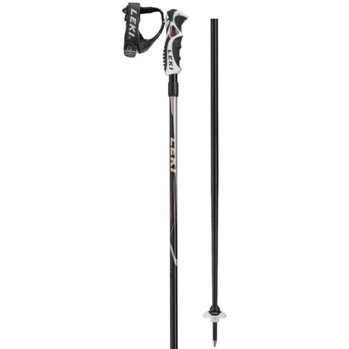 Lyžařské hole Leki Hot Shot S, black-lightgrey-red