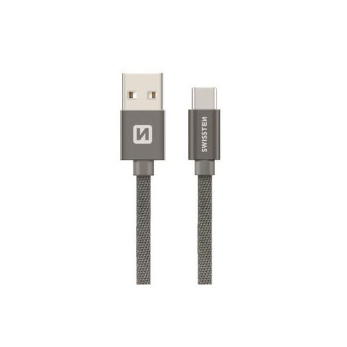 datový kabel SWISSTEN USB/Micro USB 20 cm šedý