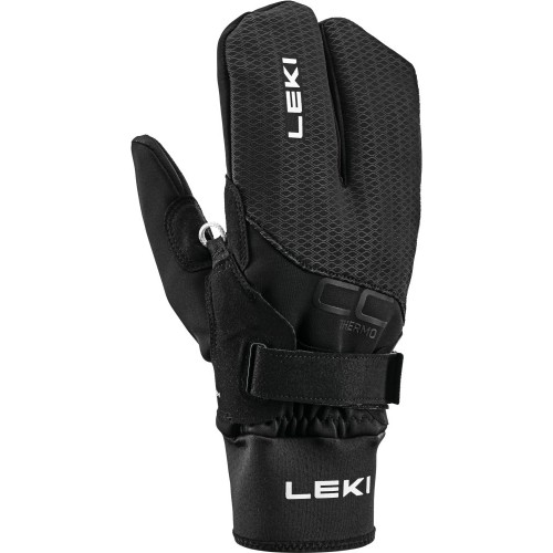 Běžkařské rukavice Leki CC Thermo Shark Lobster (2+2) black