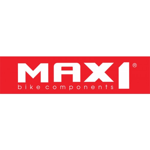 reklamní samolepka MAX1 na výstavní stojan 120x30cm červená