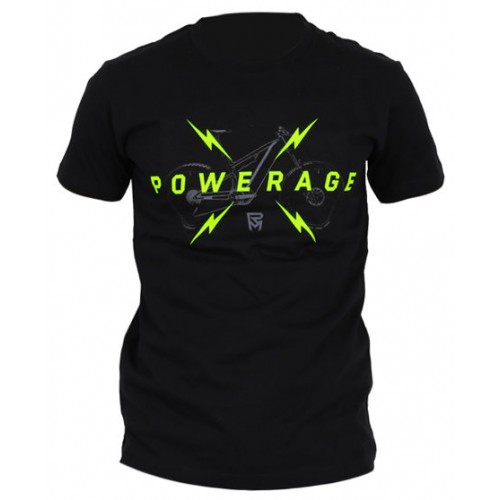 tričko ROCK MACHINE pánské černé vel. S logo POWERAGE
