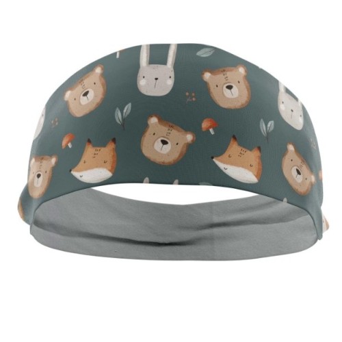 Dětská funkční jednovrstvá čelenka AN.ywhere LESNÍ ZVÍŘÁTKA