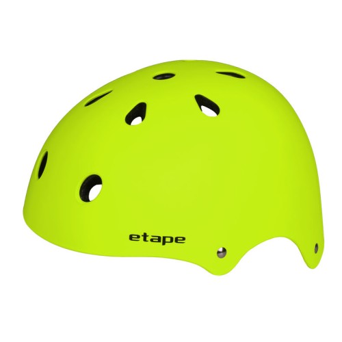 Etape – dětská cyklistická přilba CADDY, žlutá fluo mat